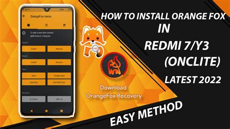 orange fox recovery latest version.